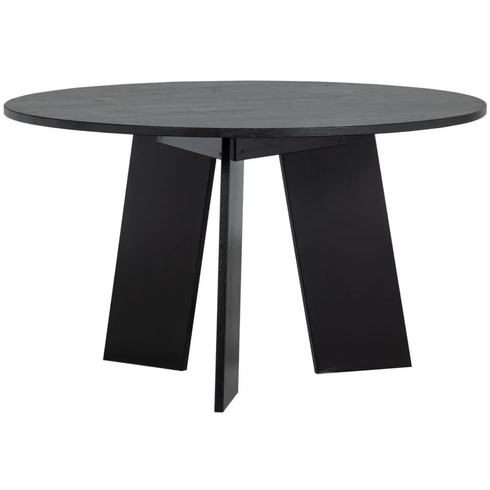 WOOOD Fries Eettafel - Eiken - Blacknight - 75x129x129