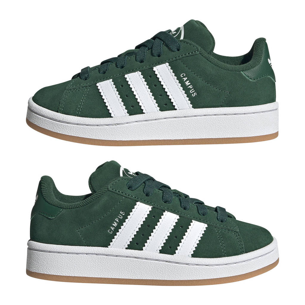 adidas Campus 00'ssuède sneakers donkergroen/wit
