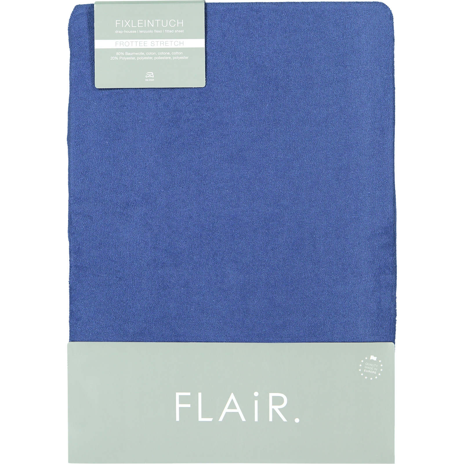 Fixleintuc, 90/100x200 Fixleintuch, blau