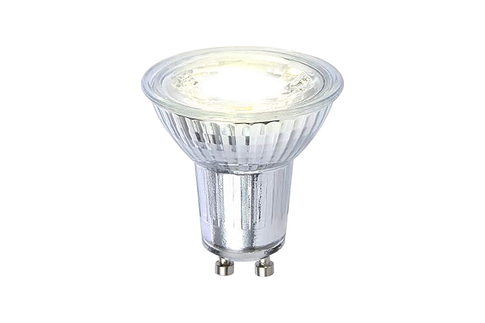 LED-spotlyspære GU10 Klart glass med GU10-sokkel og varmhvit lys. 3pk. Dimbar. 290lm.