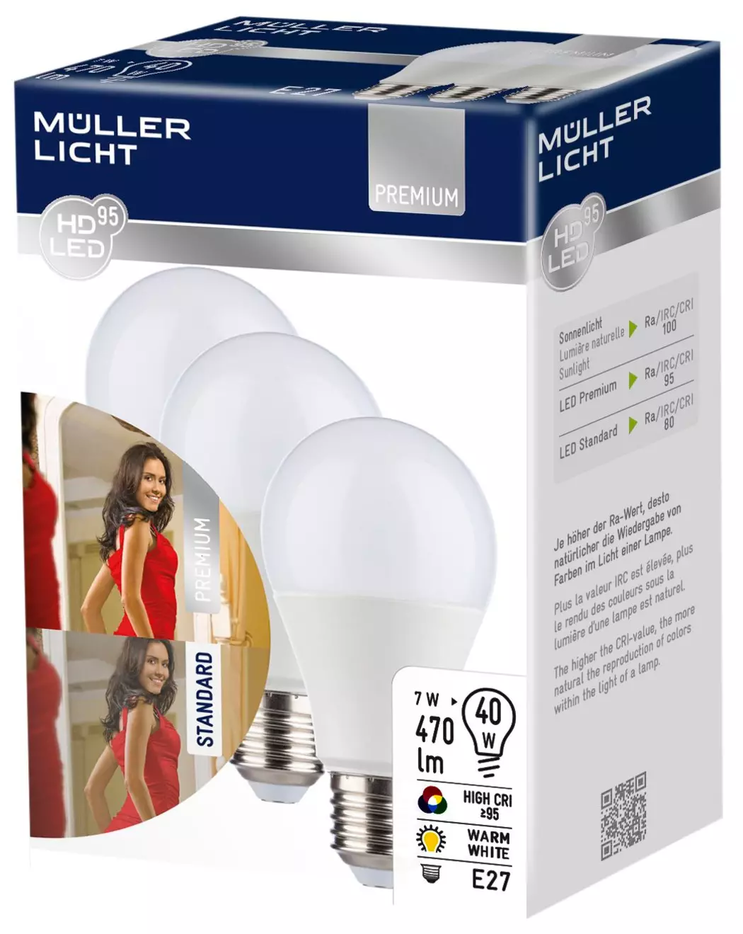 LED-Birne E27/7 Watt/Energie G
