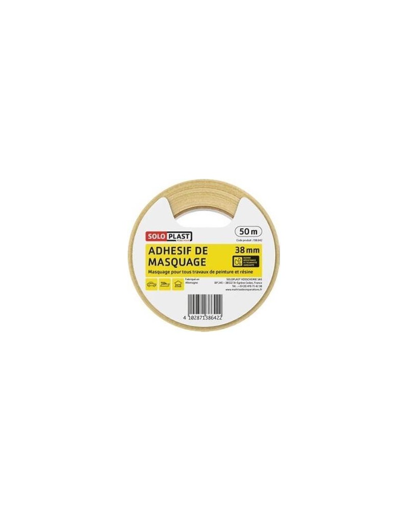 Ruban adhesif de masquage 38mm - Soloplast