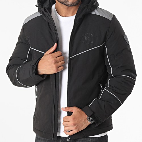 Doudoune Capuche Noir