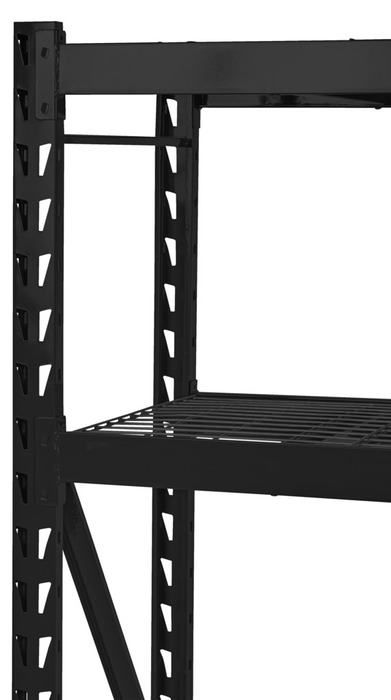 Stålreol 4 hylder sort 196 x 183 x 61 cm - Probuilder