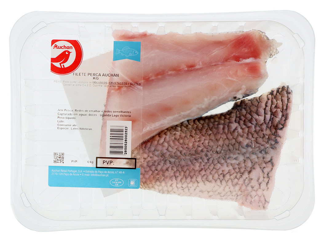 PERCA AUCHAN FILETE EMBALADO KG