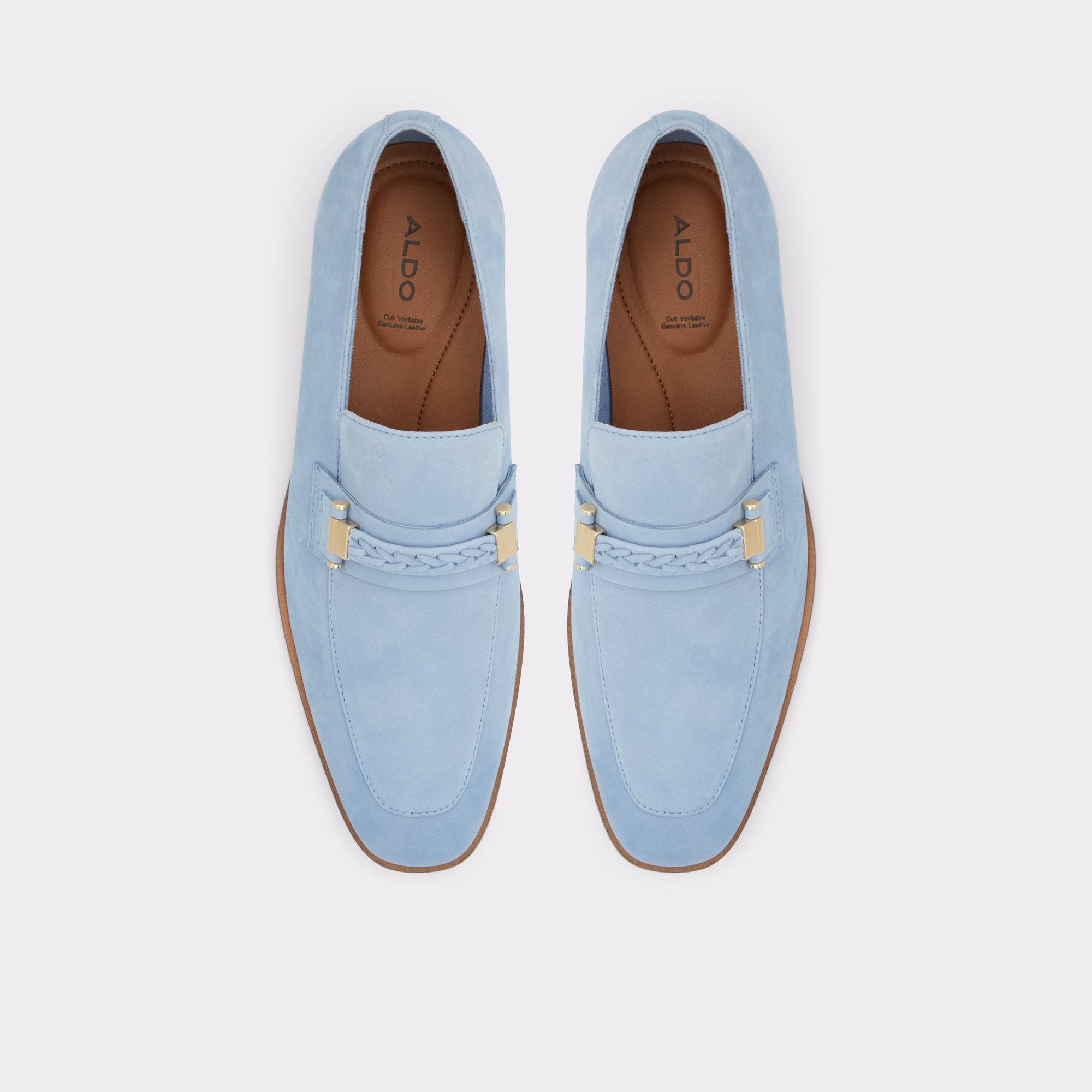 Braga Light Blue Men Dress Shoes