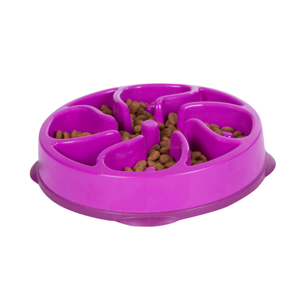 Outward Hound Dog Fun Feeder Flower Medium Paars22 x 22 x 5 cm