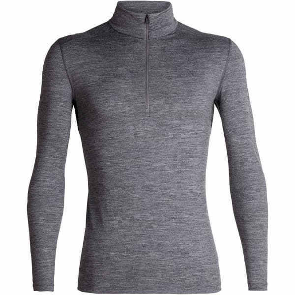 T-shirt thermique ICEBREAKER 200 OASIS LS HALF ZIP GRITSTONE HEATHER