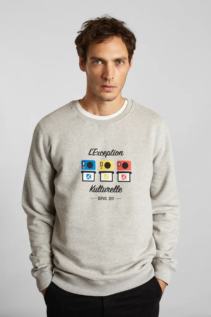Sweatshirt en coton biologique collaboration 10 ans L'Exception Paris x Kulte L'Exception Paris