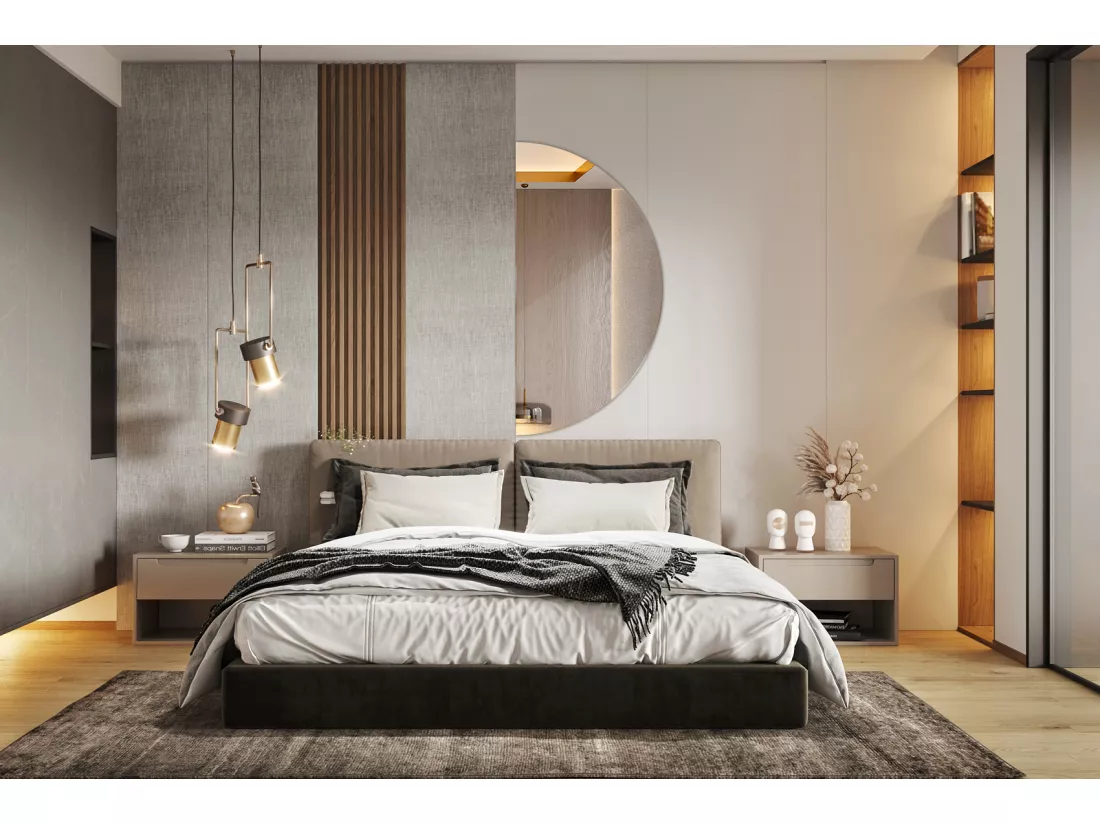 Miroir de salle de bain Glamour Prêt à Monter 1/2 Ø50