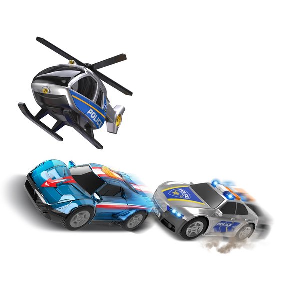Set de 3 véhicules de police