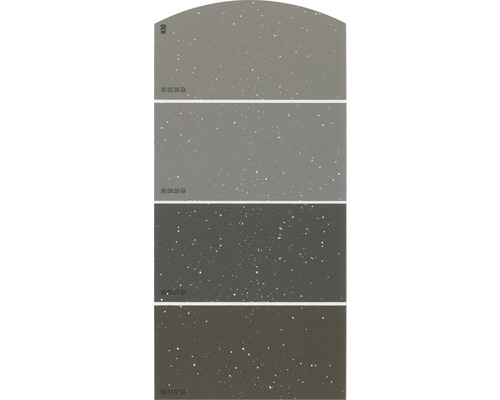 Kleurstaalkaart, kleurenkaart H30, glittereffect, intens bruin kleurenschema, 21x10 cm