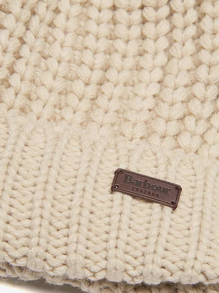 BARBOUR Mütze - Haube SALTBURN creme