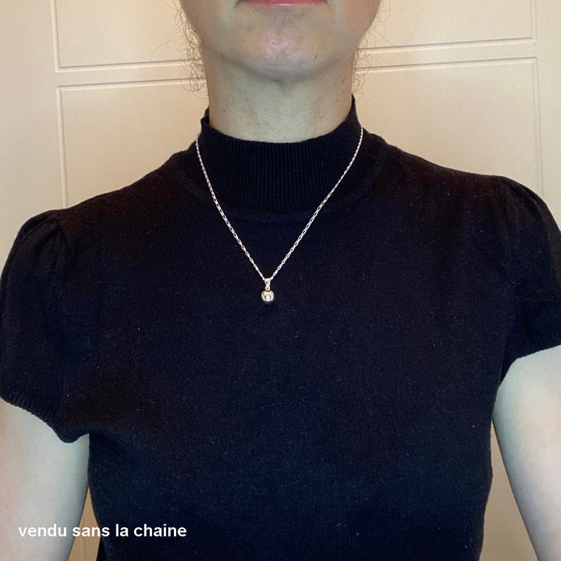 Pendentif balle de tennis - Argent massif
