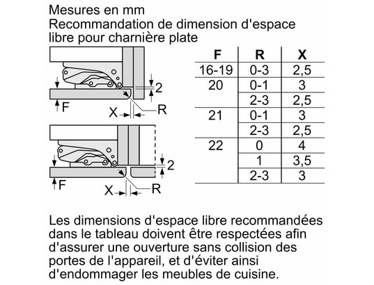 BOSCH - Congélateur encastrable armoire GIN81VEE0, Série 4, NoFrost, pantographes