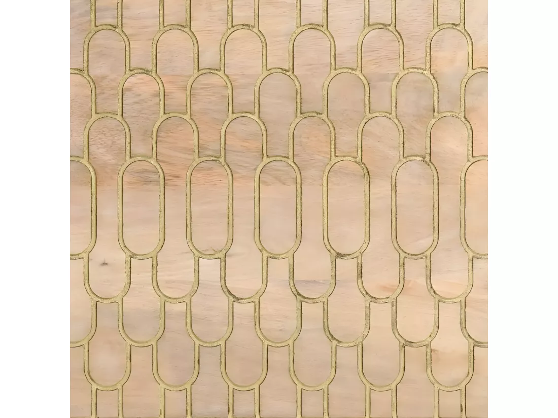 Table de chevet 50x33x60 cm bois de manguier massif