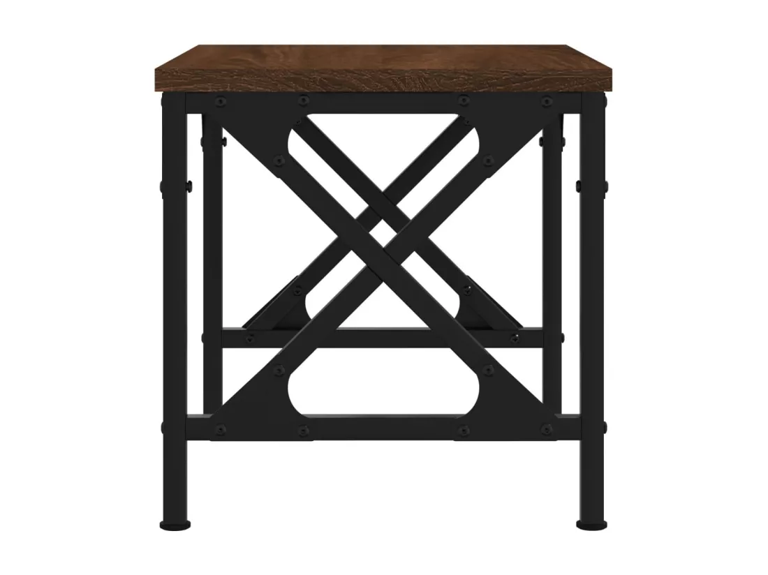 Support d'imprimante chêne marron 40x30x31 cm bois d'ingénierie