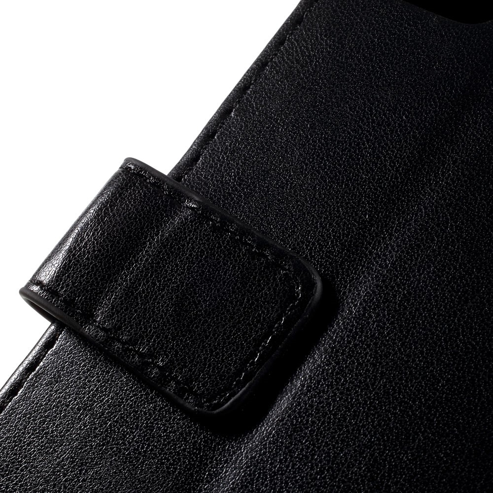 iPhone SE (2022/2020) / 8 / 7 Leder Tasche mit Kartenfach   Handschlaufe Butterfly Flowers - Schwarz