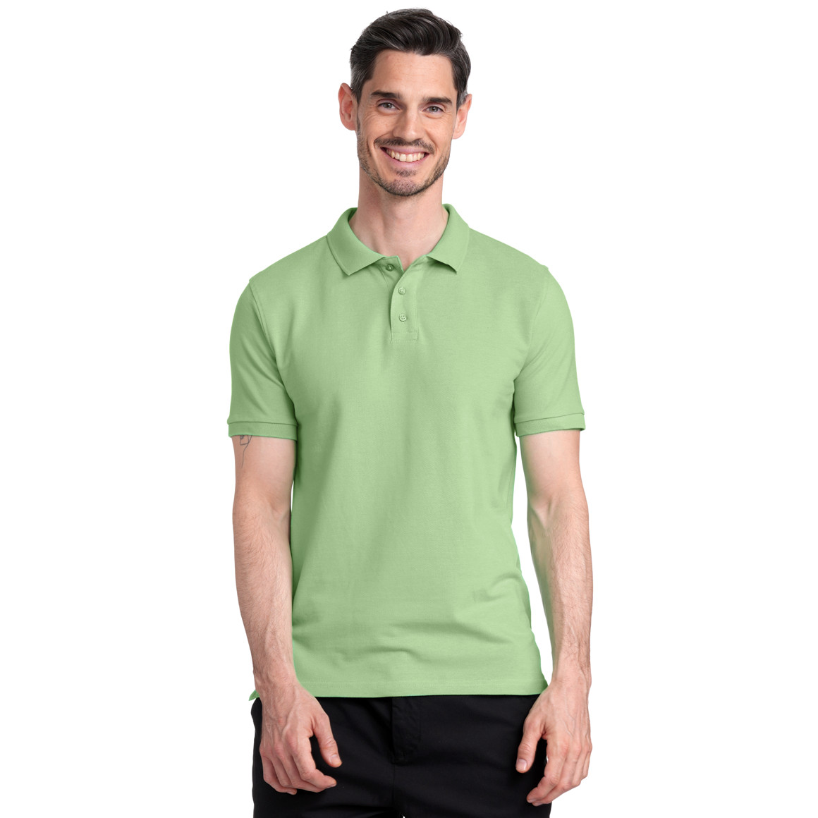 VanVaan Herren Poloshirt in Piqué-Qualität grün