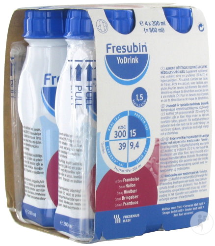 Fresubin YoDrink Framboise Flacons 4x200ml