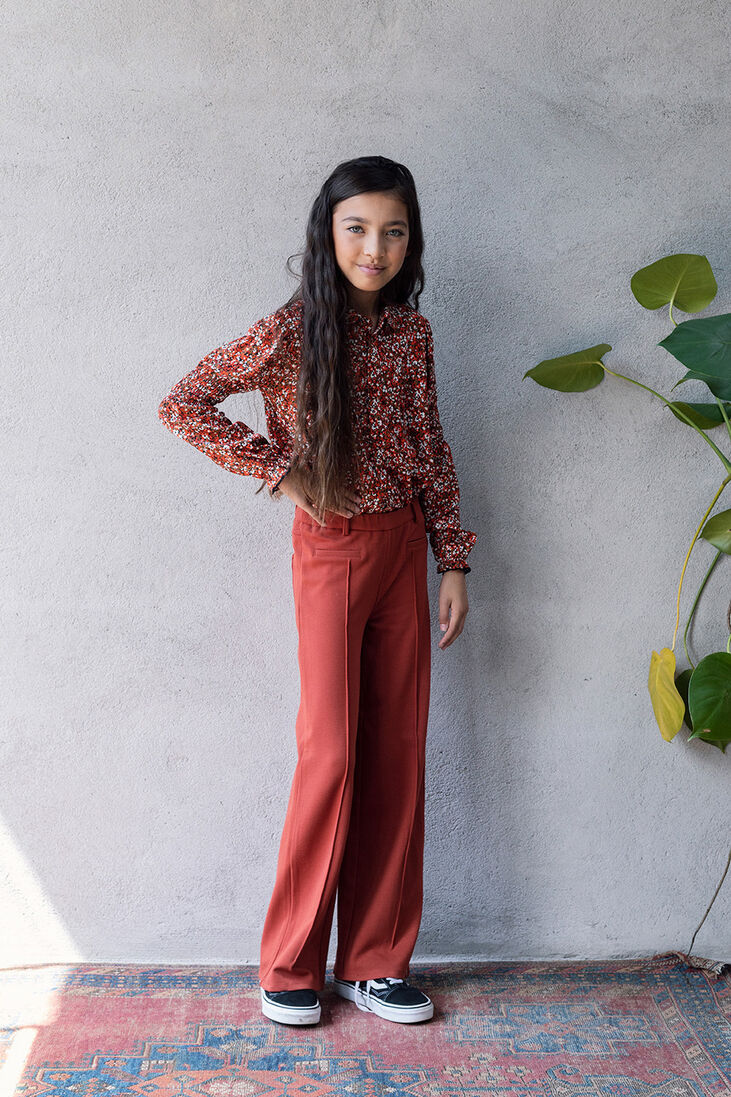 LOOXS rode looxs flared broek 2231-5618