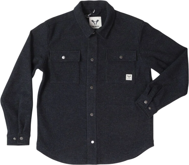 Fat Moose Villas Overshirt Dark navy melange