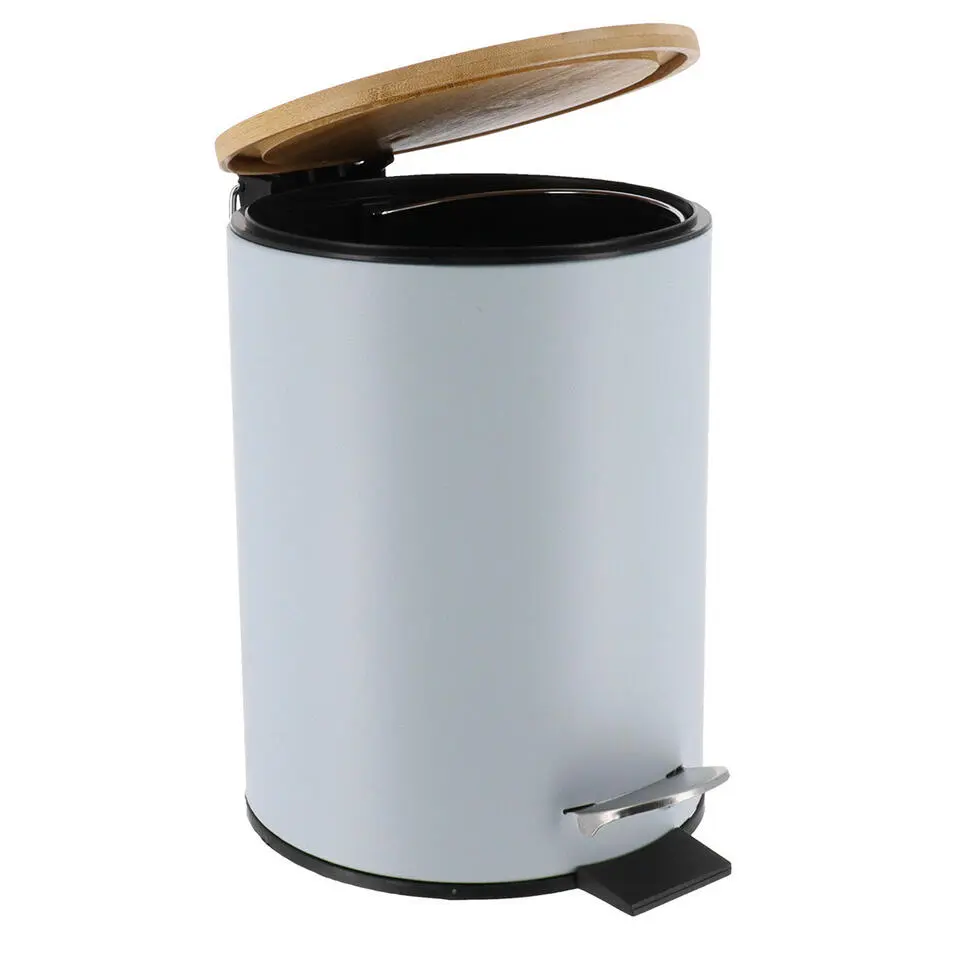 Tendance Badkamer prullenbak Bamboo vibe - soft close - 3 ltr