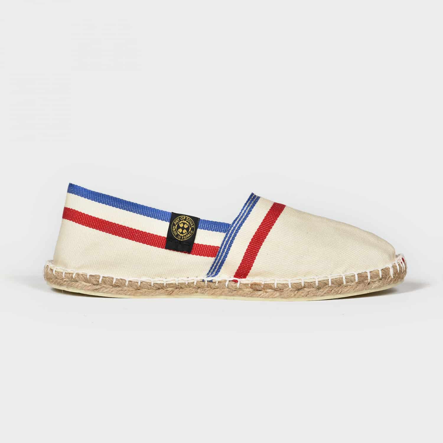 CLUB FRANCE - Espadrilles frenchy rayées | Blanc