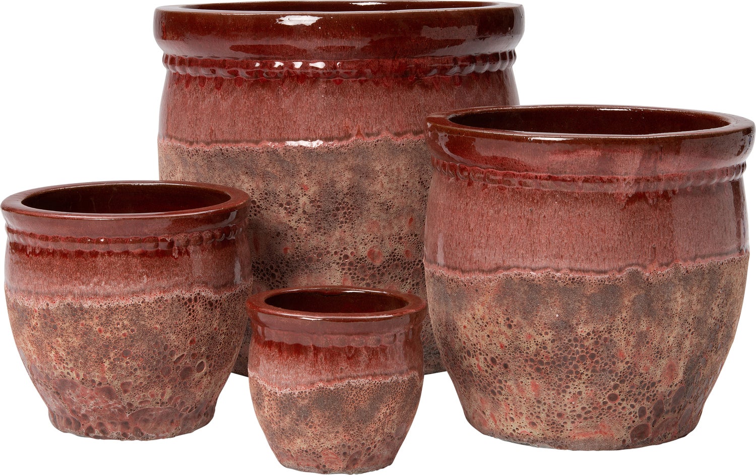 Intratuin bloempot Abel rood D 29 H 27 cm