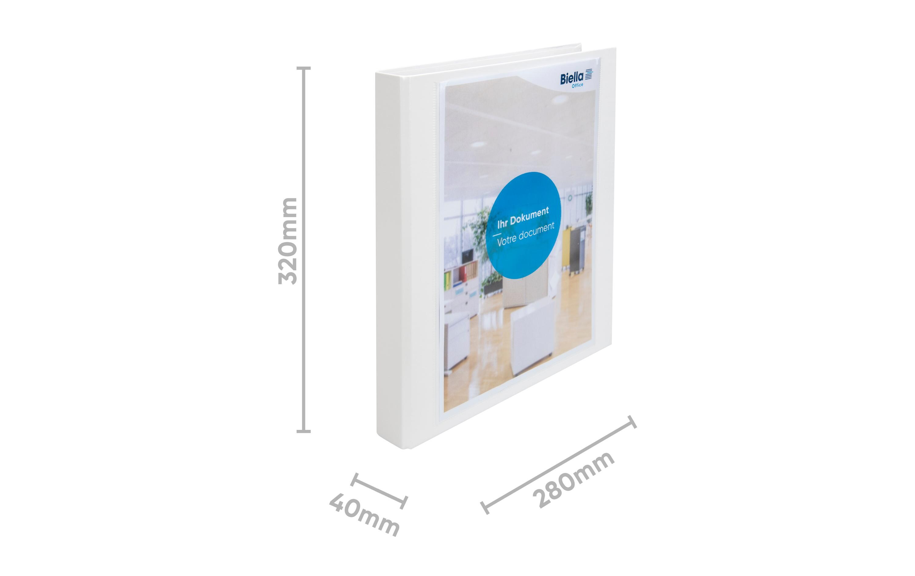 Zeigebuch Creative XL #2 Ringe: 2.5 cm Ø, Rücken: 4 cmPräsentationsbuch mit 4 Ring-Mechanik
