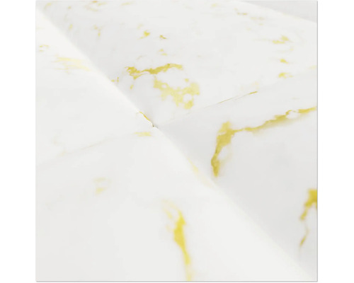 Wandkussen Carrara marmer goud fluweellook 30 x 60 cm