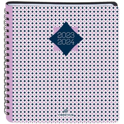 Agenda à spirale Graphik 16 bureau - 1 semaine sur 2 pages - Vichy - Oberthur
