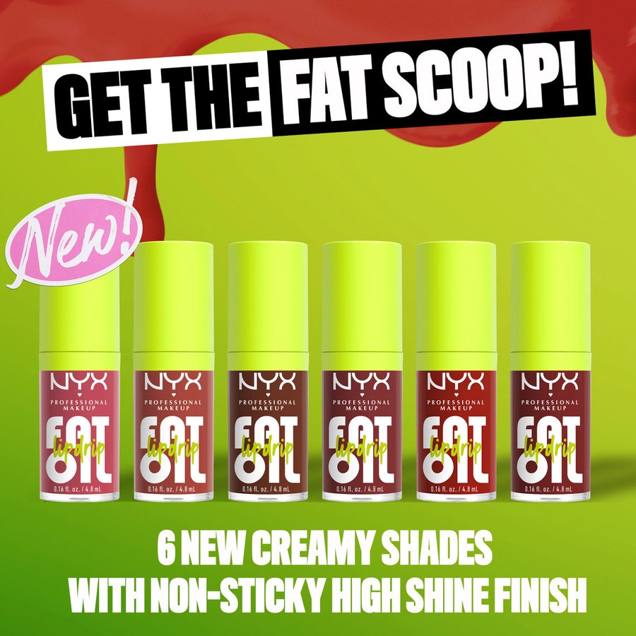 NYX Professional Makeup Fat Oil Lip Drip Livin The Cream Lipgloss 4,8ml