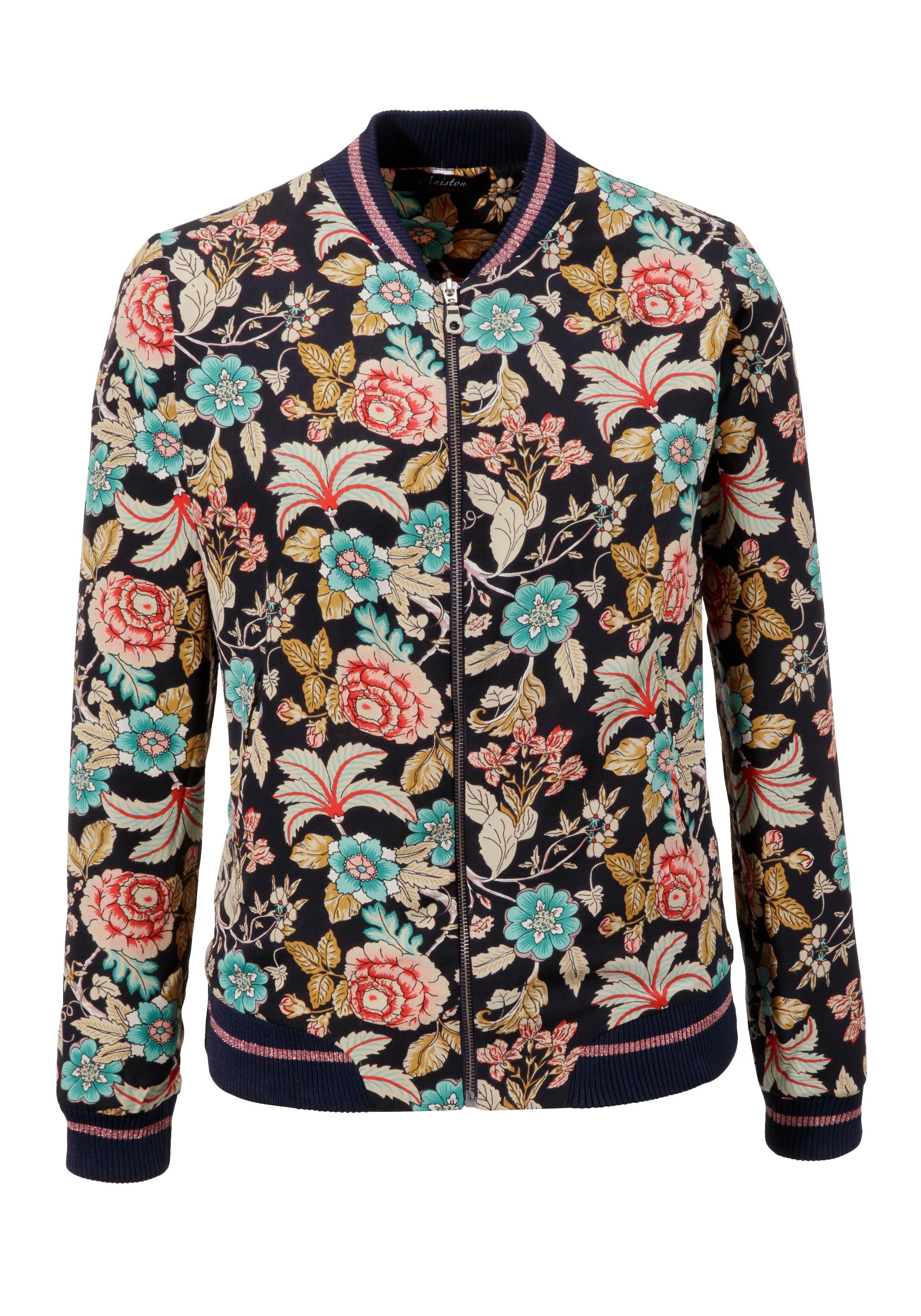 Aniston CASUAL Blouson mit Blumendruck