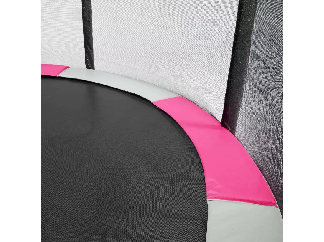 Kangui - Coussin de protection trampoline Ø 305 cm - Rose et Gris
