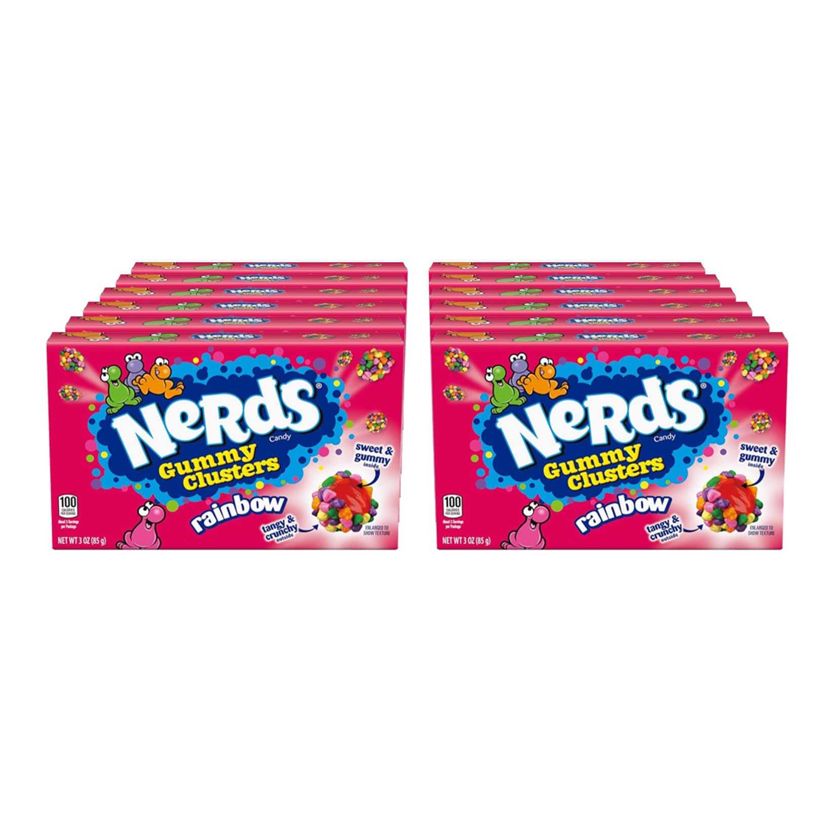 Nerds Gummy Cluster 85 g, 12er Pack