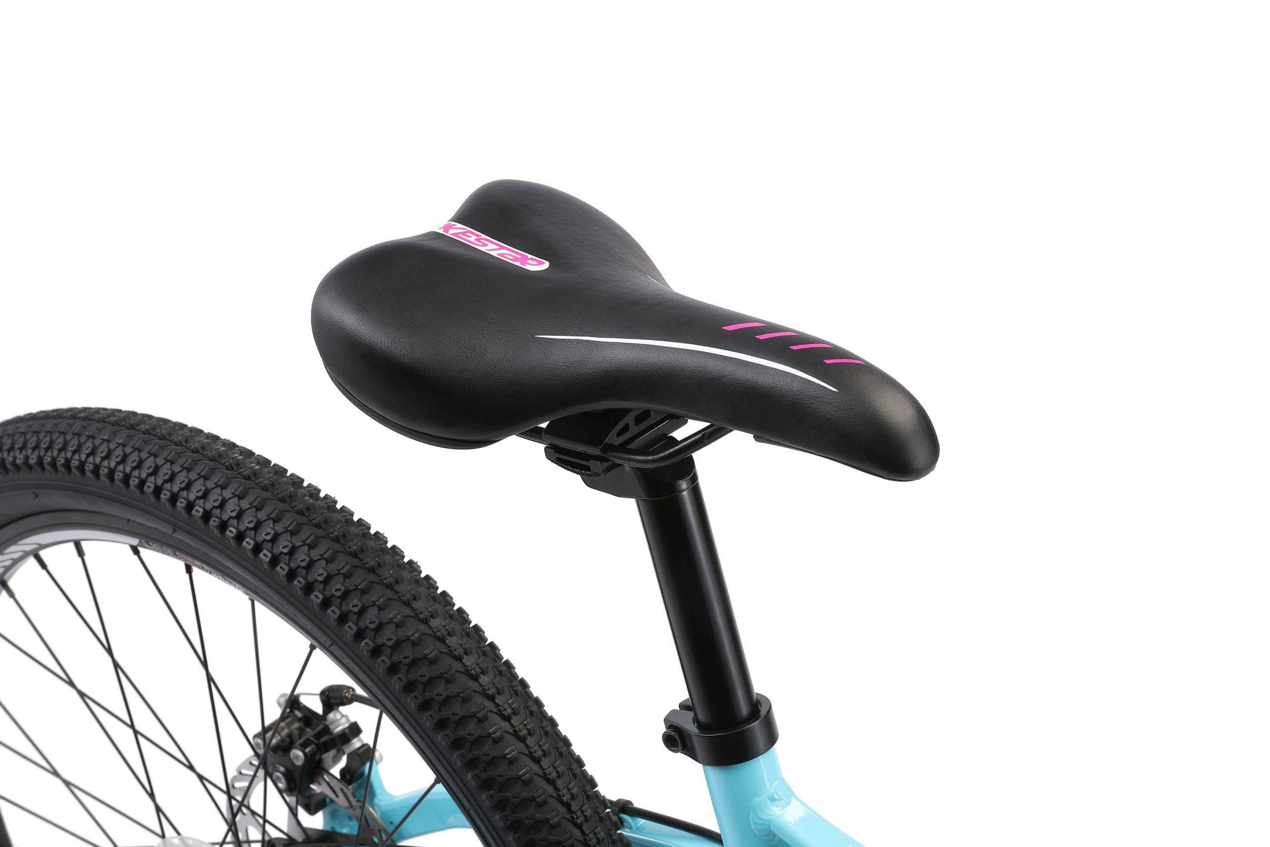 BikeStar hardtail MTB kinderfiets 24 inch turquoise /wit, 21 speed