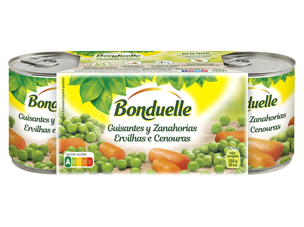 ERVILHAS E CENOURAS BONDUELLE 3X200(130)G