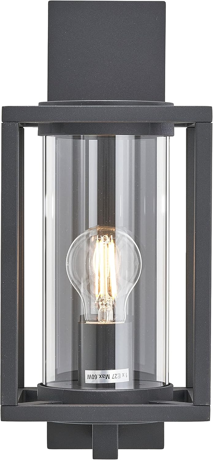 Lucande Wandlampe aussen, Aussenwandleuchte spritzwassergeschützt IP44 1x E27 max. 60W ohne Leuchtmittel Außenleuchte Wandleuchte außen