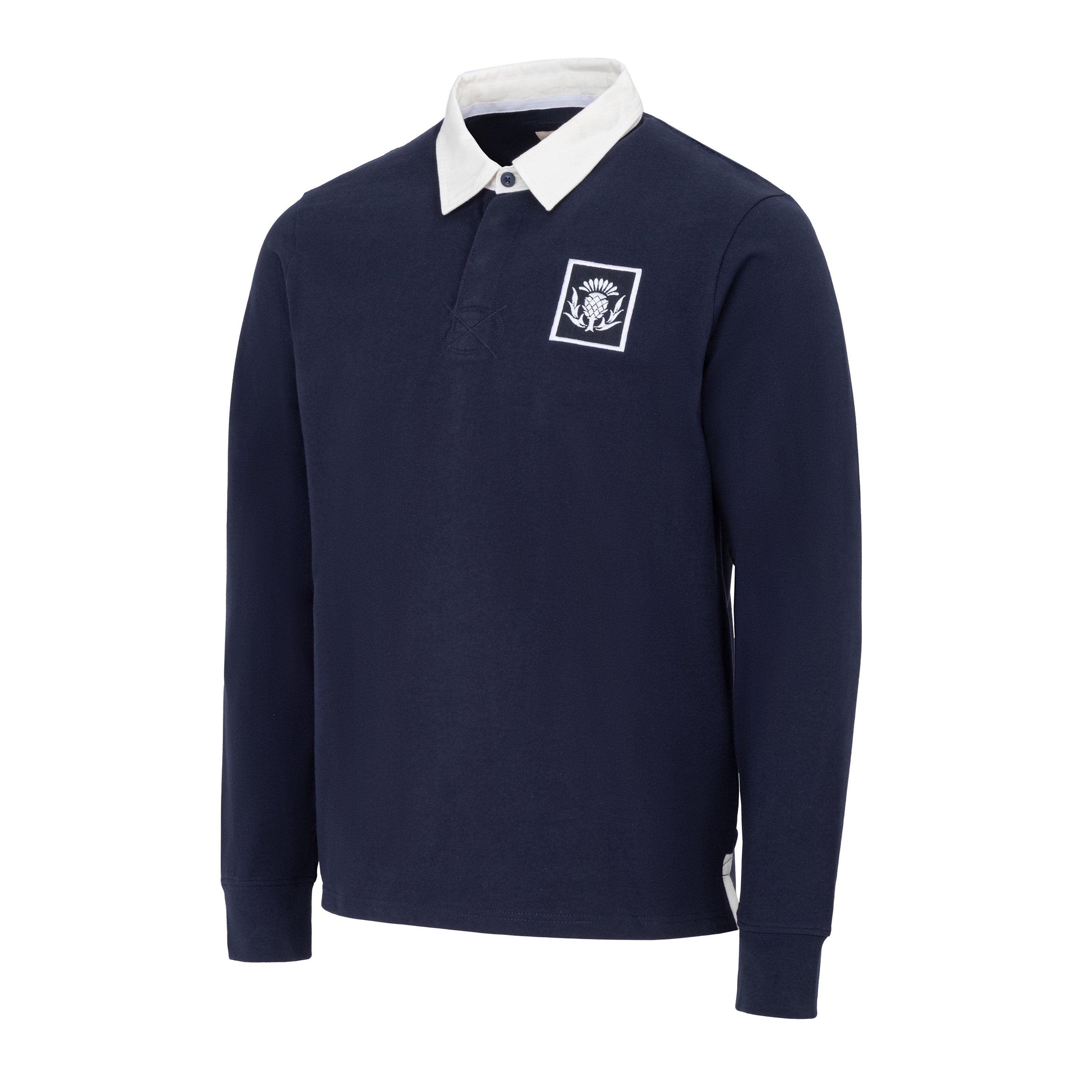 KooGa Vintage Long Sleeve Rugby Shirt Mens
