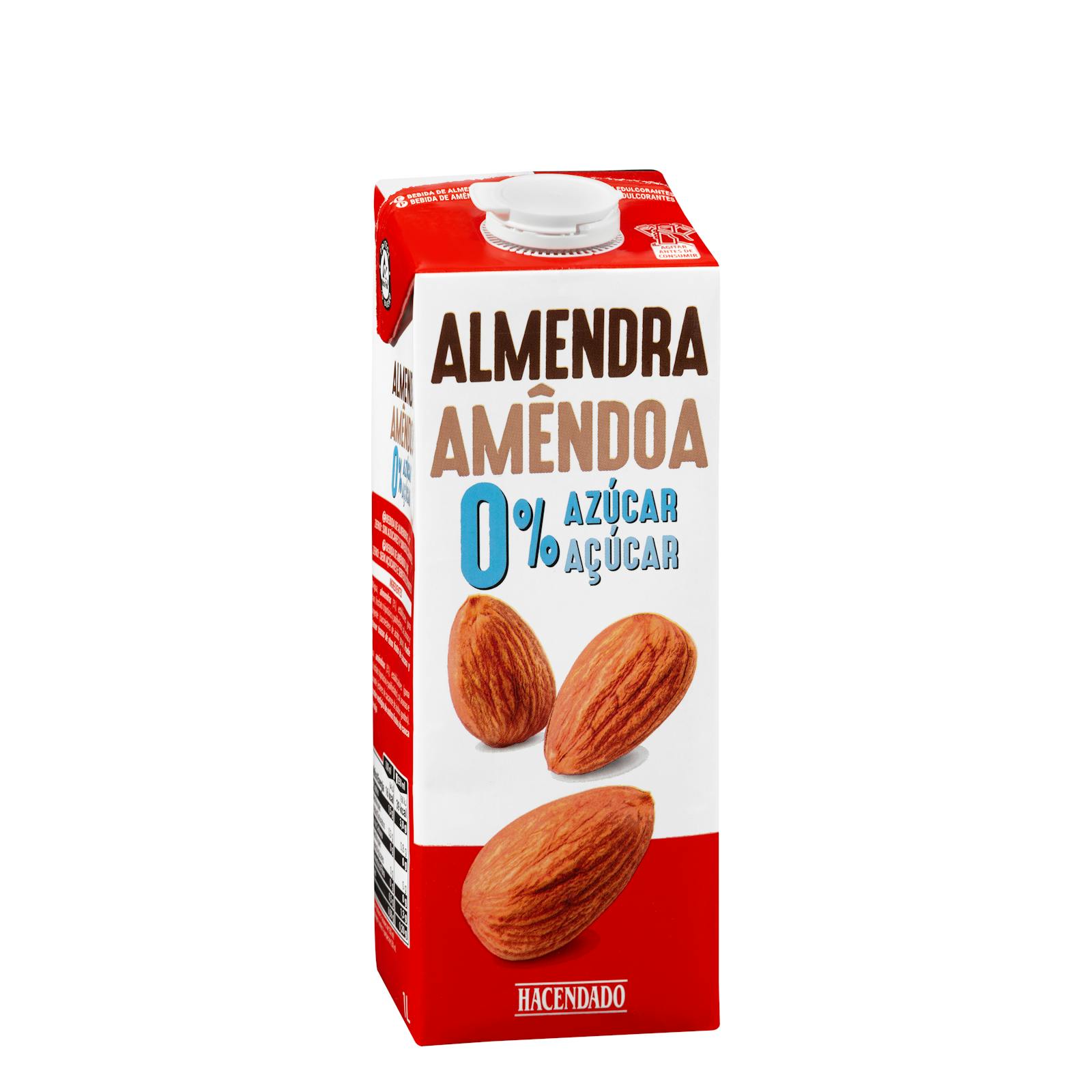 Boisson aux amandes sucrées 0% Hacendado