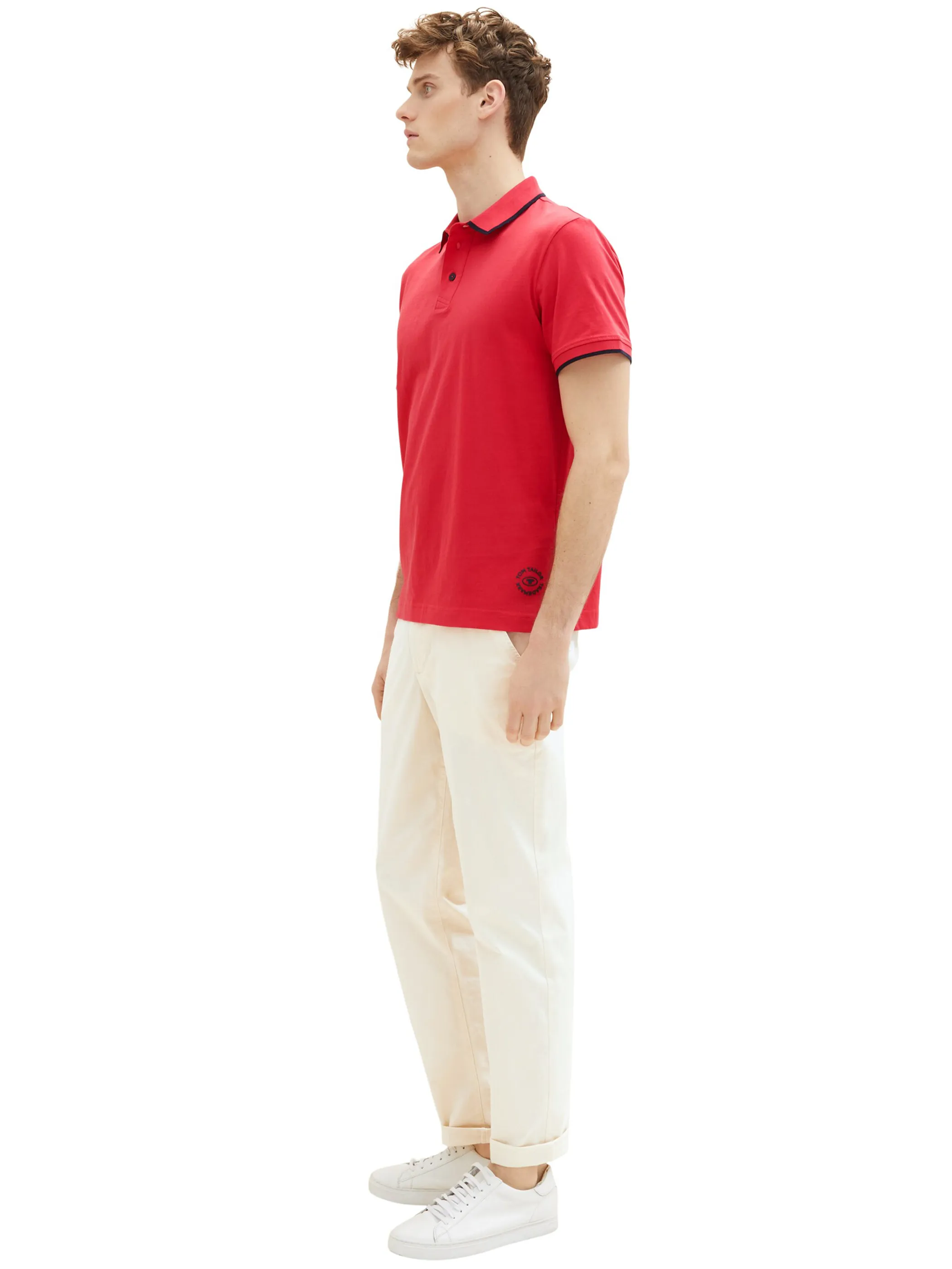 Herren Poloshirt mit kleinem Print