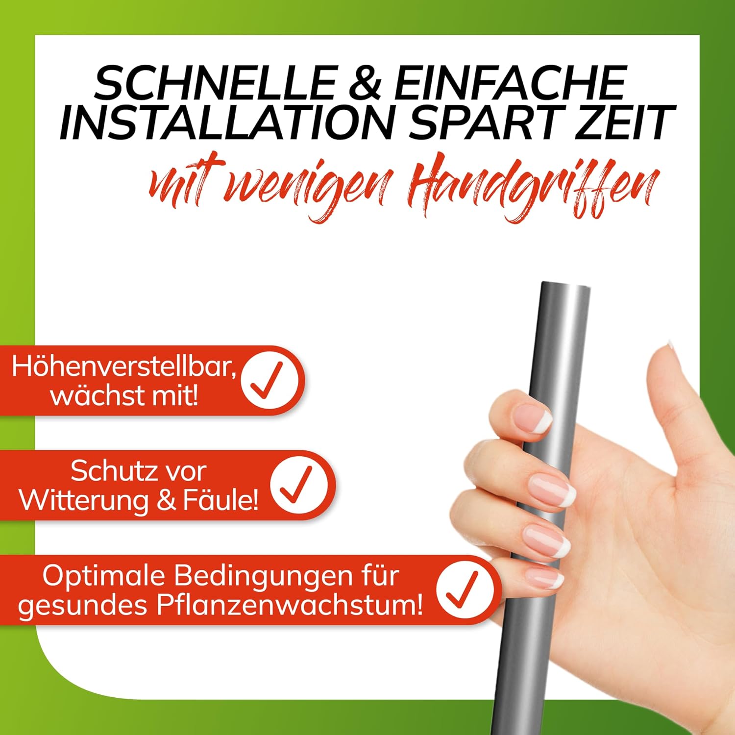 bellissa – Tomatendach höhenverstellbar von 125-185 cm mit regendichtem Aluminiumgewebe - Plastikfreies Pflanzenschutzdach für Tomaten, Gurken, Bohnen – Überdachung gegen Starkregen & Braunfäule
