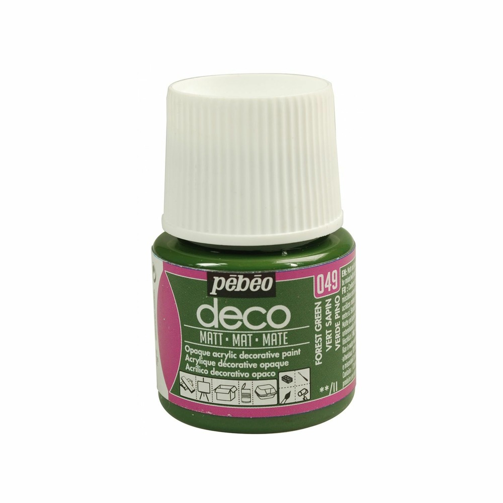 Peinture acrylique opaque mate - vert sapin - 45 ml