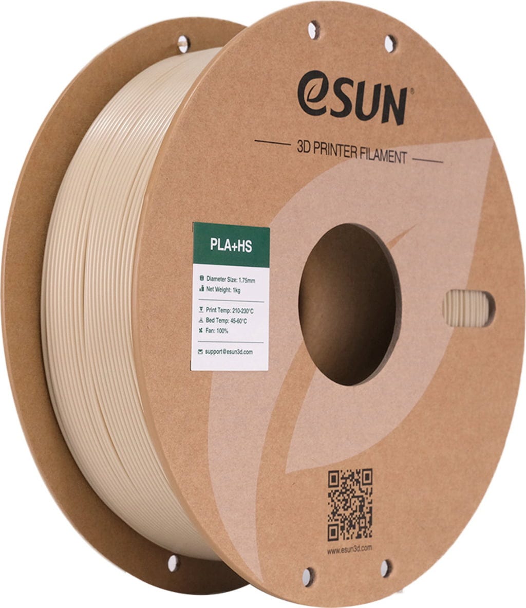 eSUN  PLA+HS Bone White, 1,75 mm / 1000 g    PLA-Filament für den Hochgeschwindigkeitsdruck