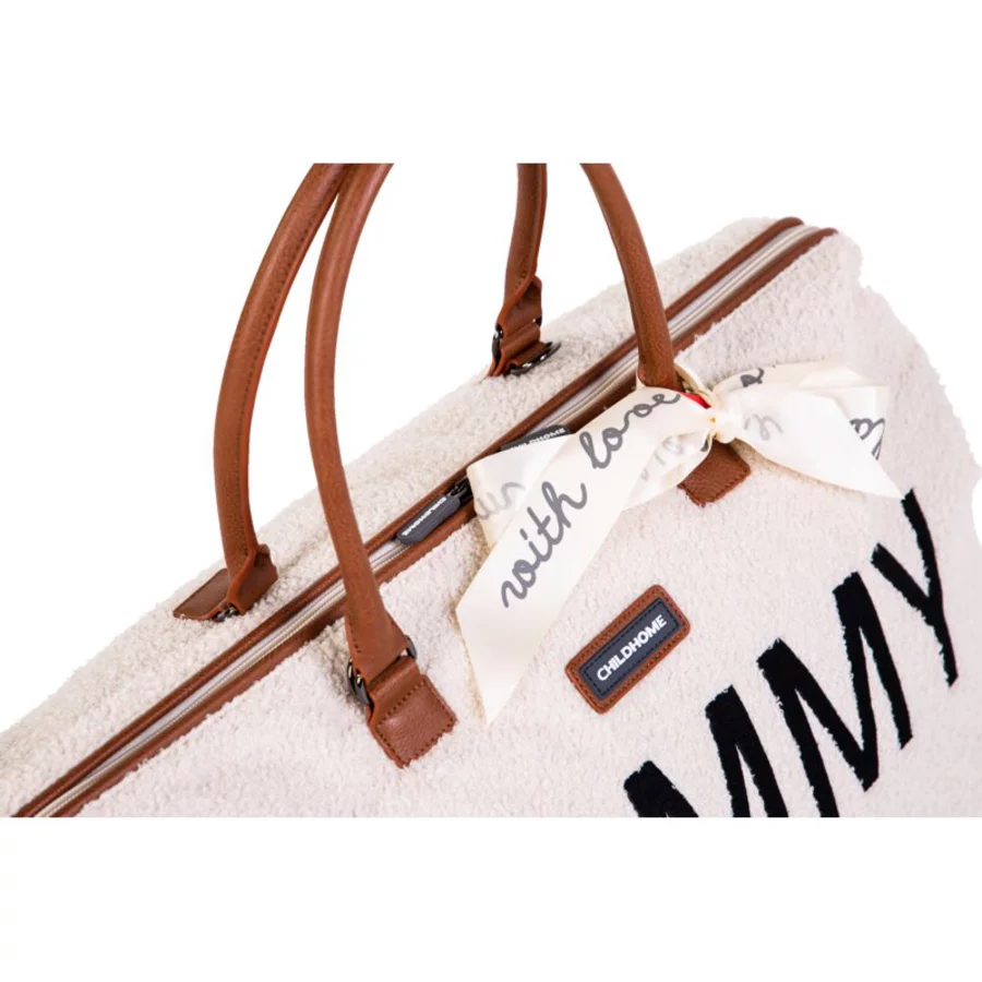 CHILDHOME Mommy Bag Teddy altweiß