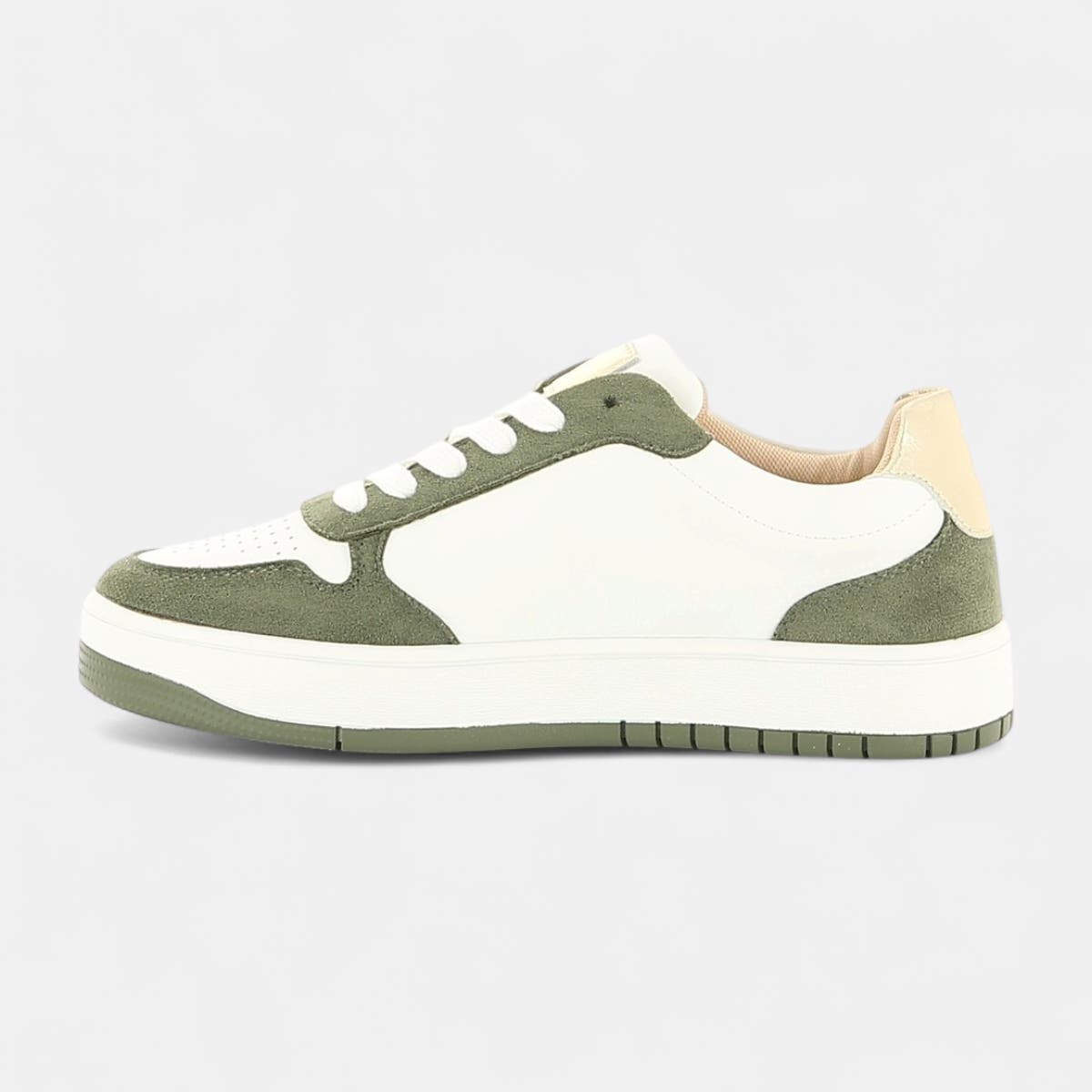 Baskets basses Femme kaki