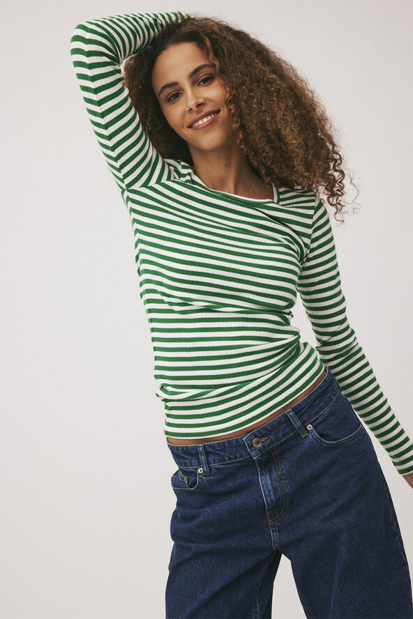 Magasin du Nord Collection Milla 1G Green  tambourine / star white stripe