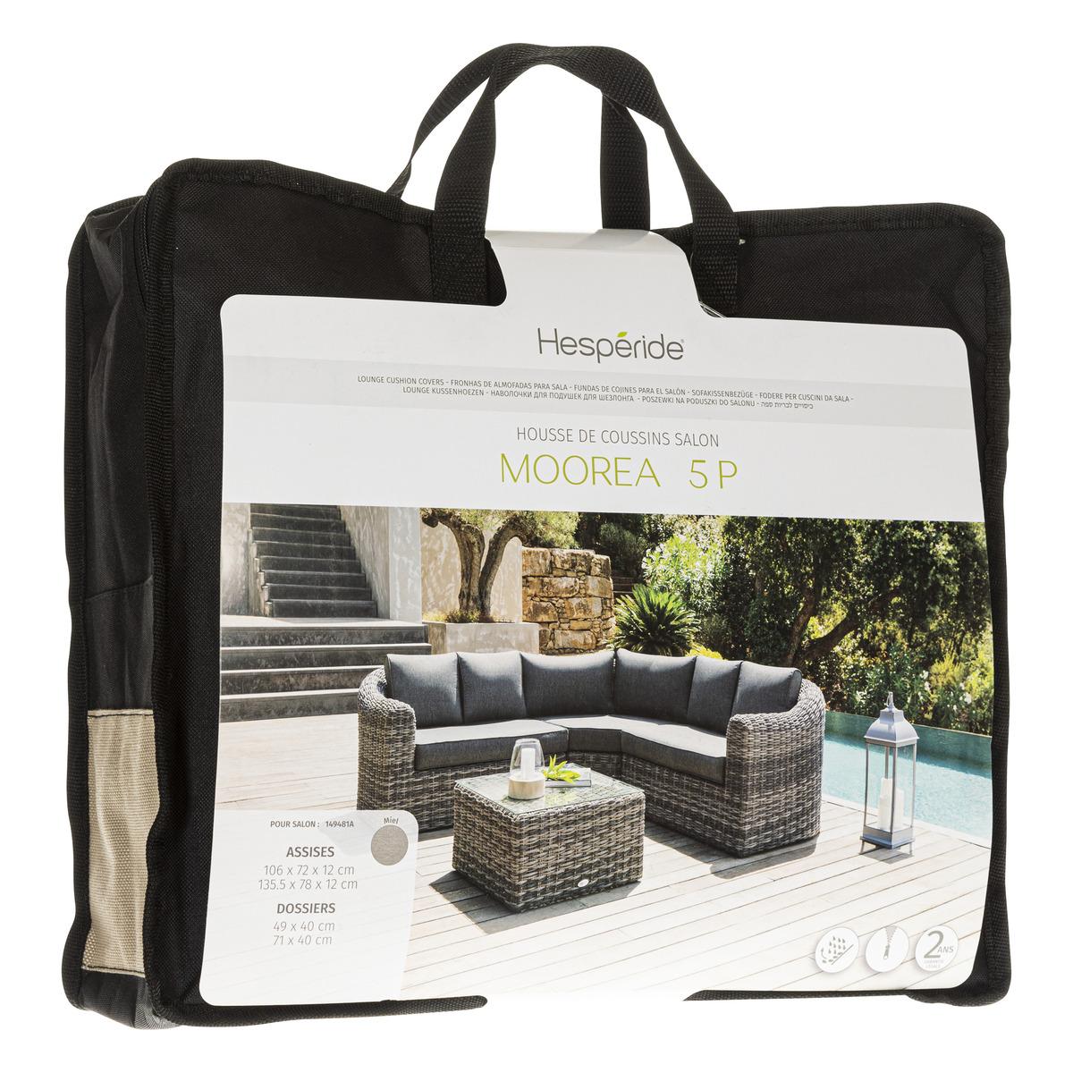 HOUSSE COUSSIN ANGLE MOOREA 5 PLACES SAVANA