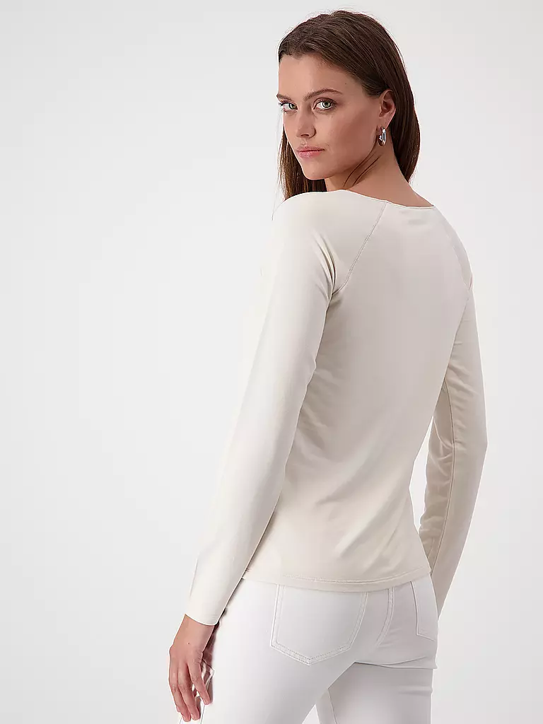MONARI Langarmshirt creme